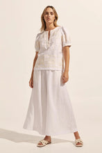 Load image into Gallery viewer, Venture Top in Porcelain Embroid by Zoe Kratzman
