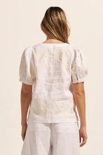 Load image into Gallery viewer, Venture Top in Porcelain Embroid by Zoe Kratzman
