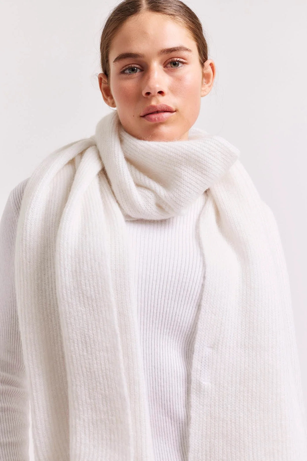 Lola Mohair Scarf in Milk by Alessandra