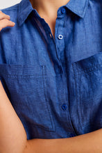 Load image into Gallery viewer, Dora Linen Dress in Denim by Alessandra
