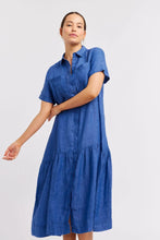 Load image into Gallery viewer, Dora Linen Dress in Denim by Alessandra

