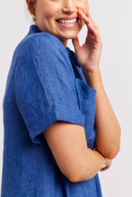 Load image into Gallery viewer, Dora Linen Dress in Denim by Alessandra
