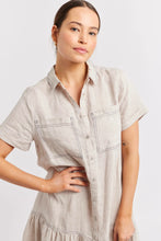 Load image into Gallery viewer, Dora Linen Dress in String by Alessandra

