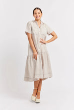 Load image into Gallery viewer, Dora Linen Dress in String by Alessandra
