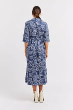 Load image into Gallery viewer, Serena Martini Linen Dress in Navy by Alessandra
