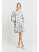 Load image into Gallery viewer, Maxine Dress in French Toile by Alessandra
