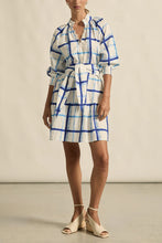 Load image into Gallery viewer, Elated Dress in Azure Check by Zoe Kratzmann

