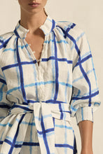 Load image into Gallery viewer, Elated Dress in Azure Check by Zoe Kratzmann
