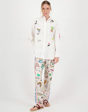 Load image into Gallery viewer, Madison White Oversized Embroidered Shirt

