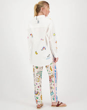 Load image into Gallery viewer, Madison White Oversized Embroidered Shirt

