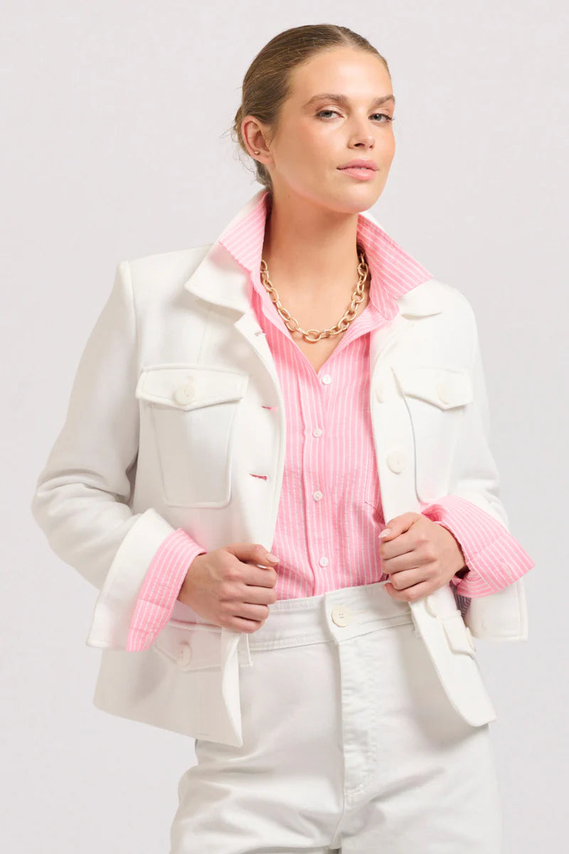 Hemming Scuba Jacket in Club White by Shirty
