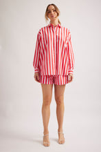 Load image into Gallery viewer, Mix It Up Shirt in Pink/Red Stripe by Alessandra
