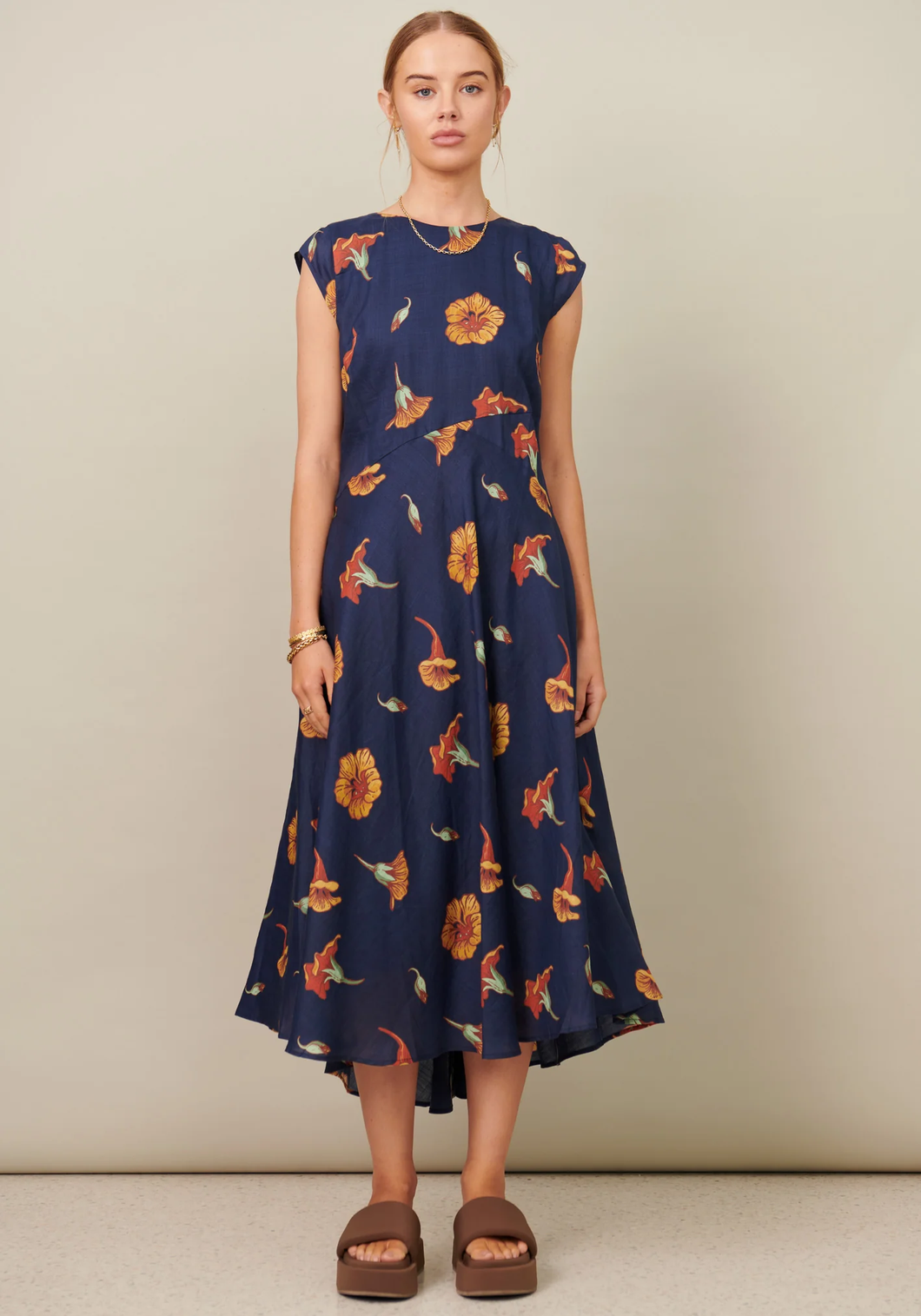 Nastursio Midi Dress by Pol