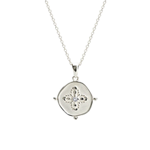 Load image into Gallery viewer, Sahara Medallion Necklace in Silver by Murkani
