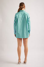 Load image into Gallery viewer, Mix It Up Shirt in Blue/Green Stripe by Alessandra
