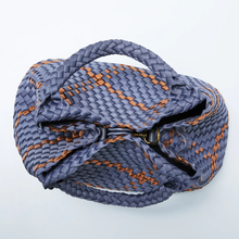Load image into Gallery viewer, Amsterdam Crossbody Tote in Grey Blue/Copper by Mon Milou
