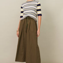 Load image into Gallery viewer, Claudia Knit Tee in Silver Stripe by Pol
