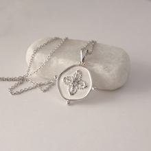 Load image into Gallery viewer, Sahara Medallion Necklace in Silver by Murkani
