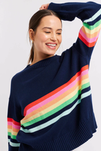 Load image into Gallery viewer, Rainbow Bella Knit Navy by Alessandra
