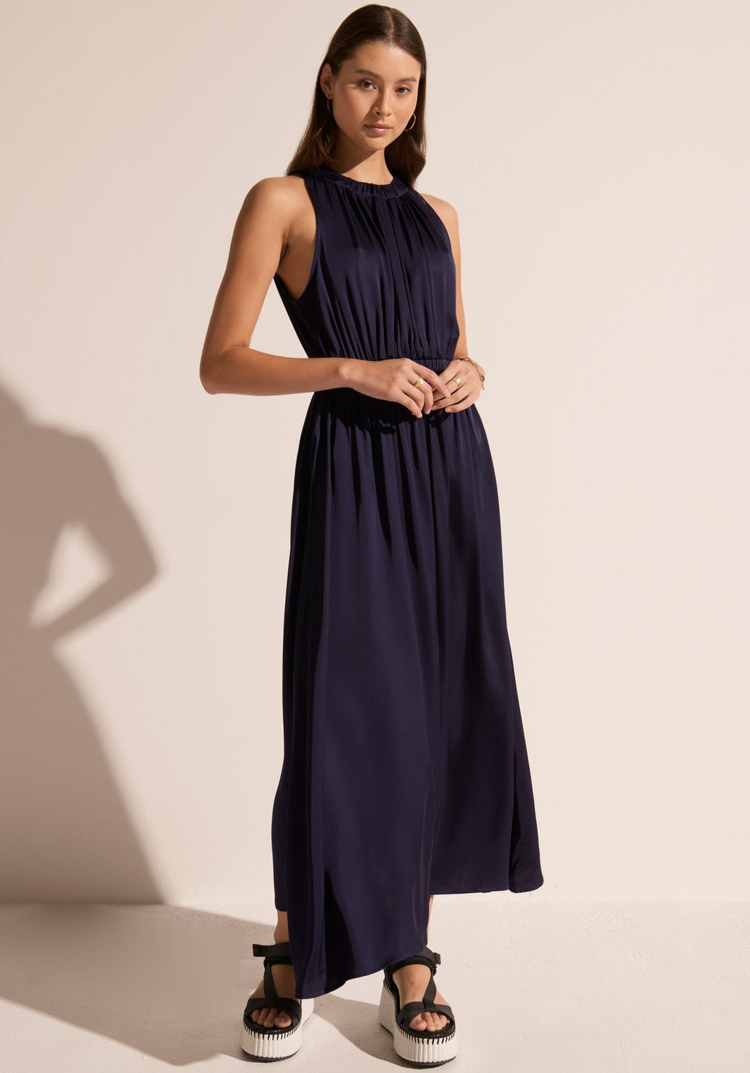 Clese Midi Dress in Ink by Pol