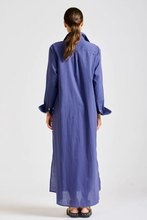 Load image into Gallery viewer, Luna Long  Shirt Dress in Navy by Shirty
