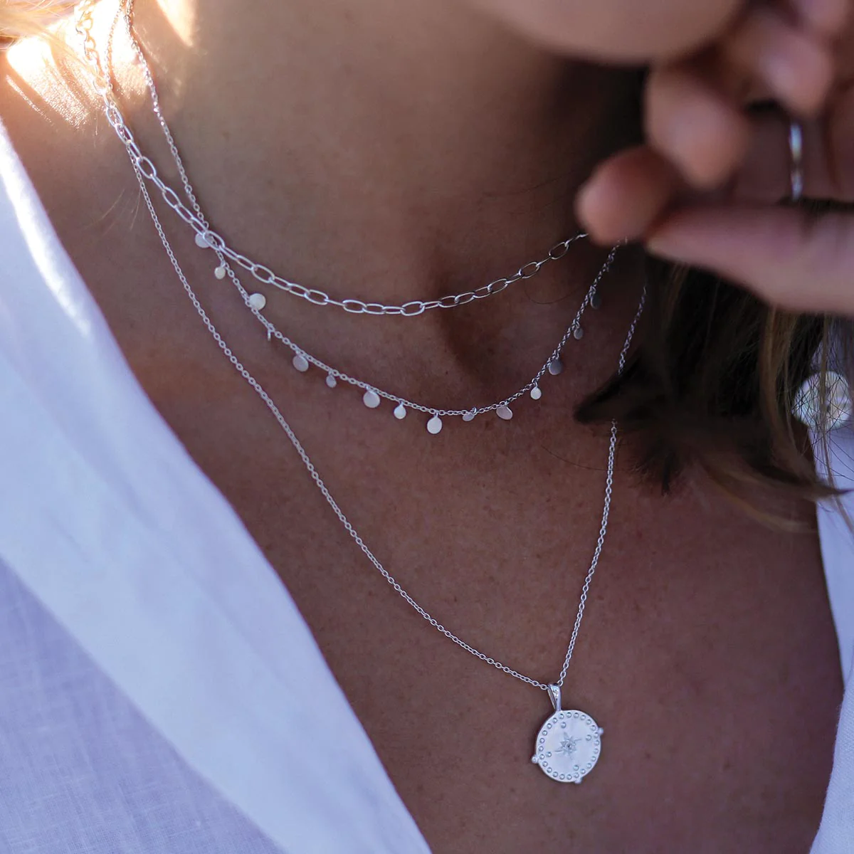 Coin Choker in Silver by Murkani