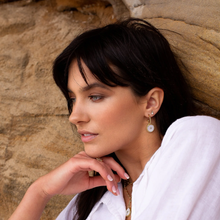 Load image into Gallery viewer, Halcyon Shield Earrings in Gold by Murkani
