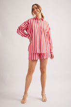 Load image into Gallery viewer, Mix It Up Shirt in Pink/Red Stripe by Alessandra
