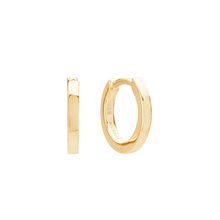 Load image into Gallery viewer, 11mm Plain Huggies in Gold by Murkani

