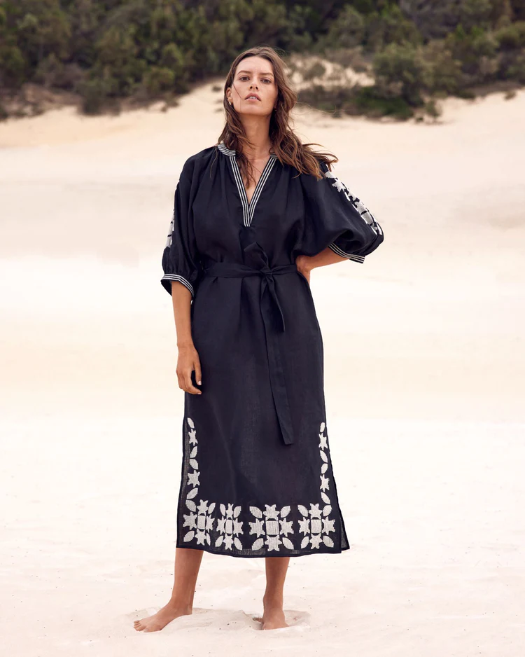 Sundial Dress in Black by Zoe Kratzman