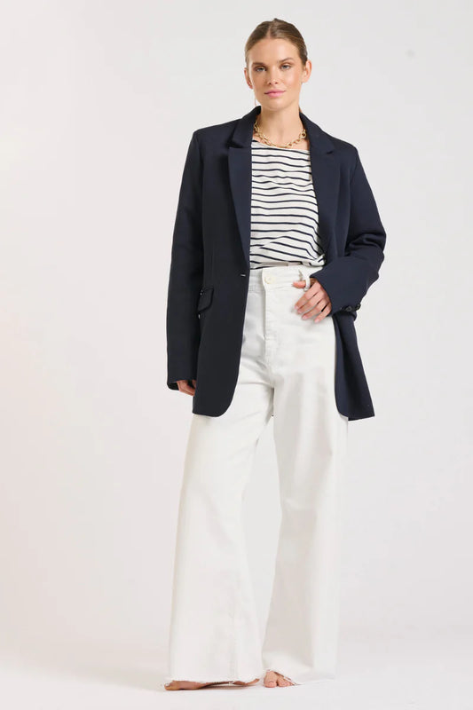 Iris Scuba Blazer in French Navy by Shirty