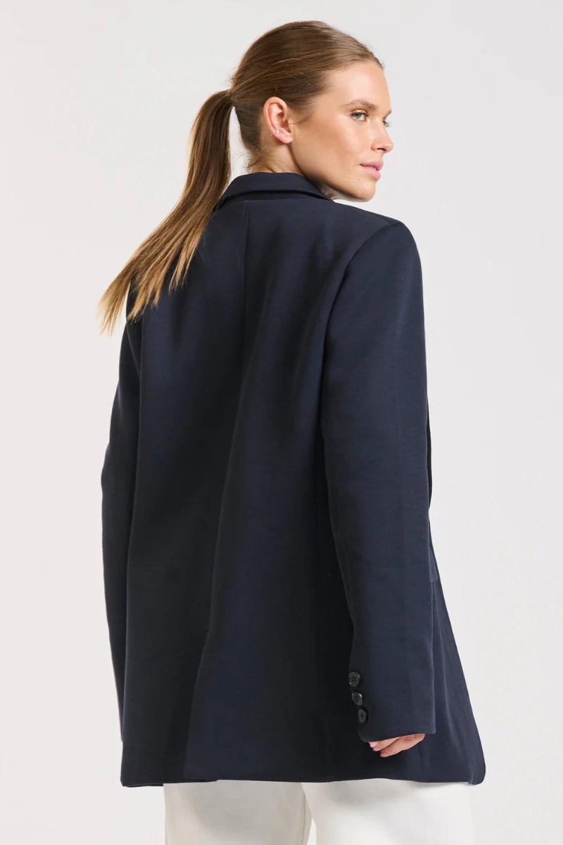 Iris Scuba Blazer in French Navy by Shirty