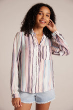 Load image into Gallery viewer, Button Down Shirt in Coastal Stripe by Bella Dahl
