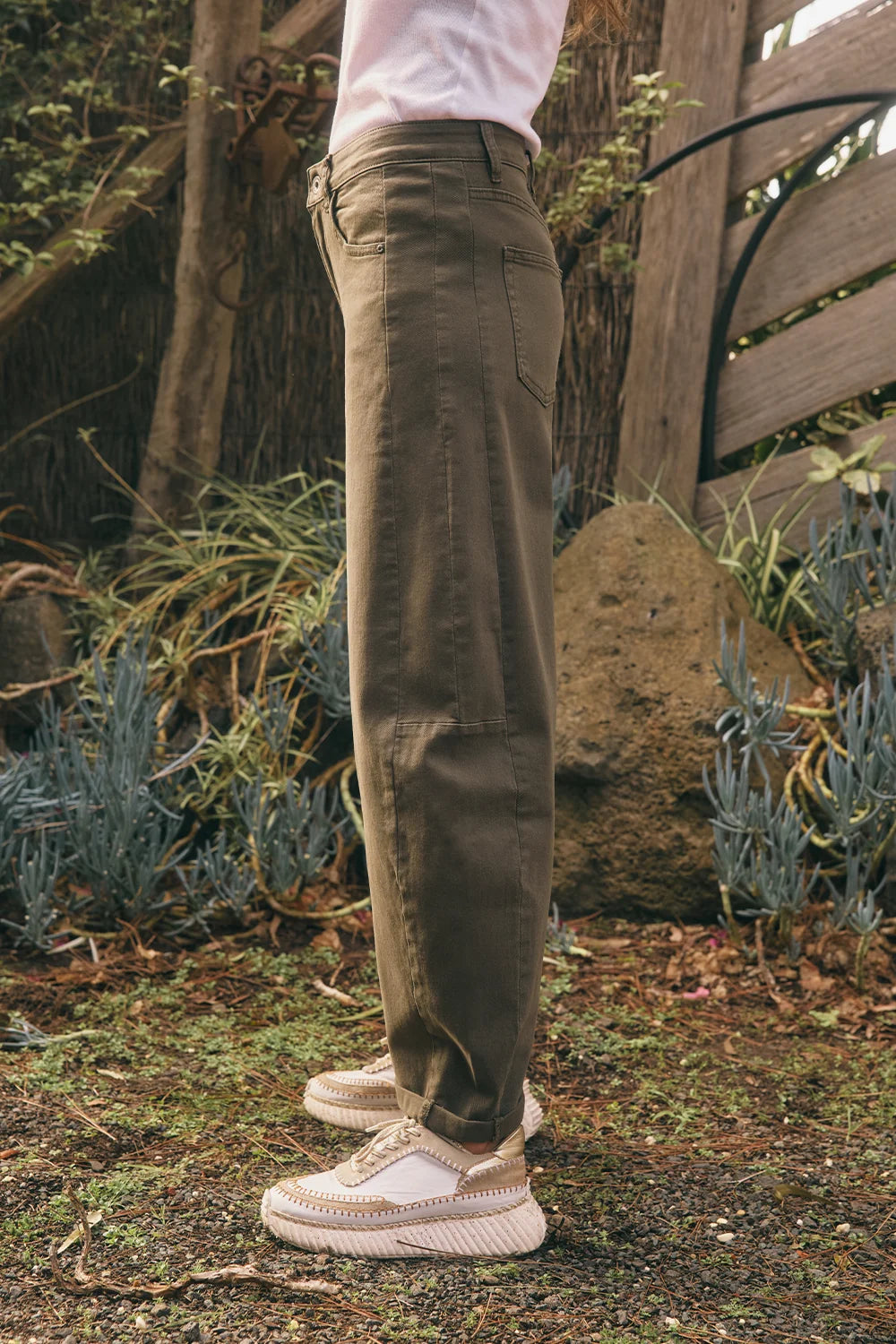 Idaho Barrel Jean in Military by Italian Star