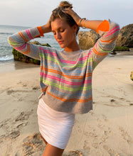 Load image into Gallery viewer, Rainbow Stripe Cashmere Knit by Sophie Moran

