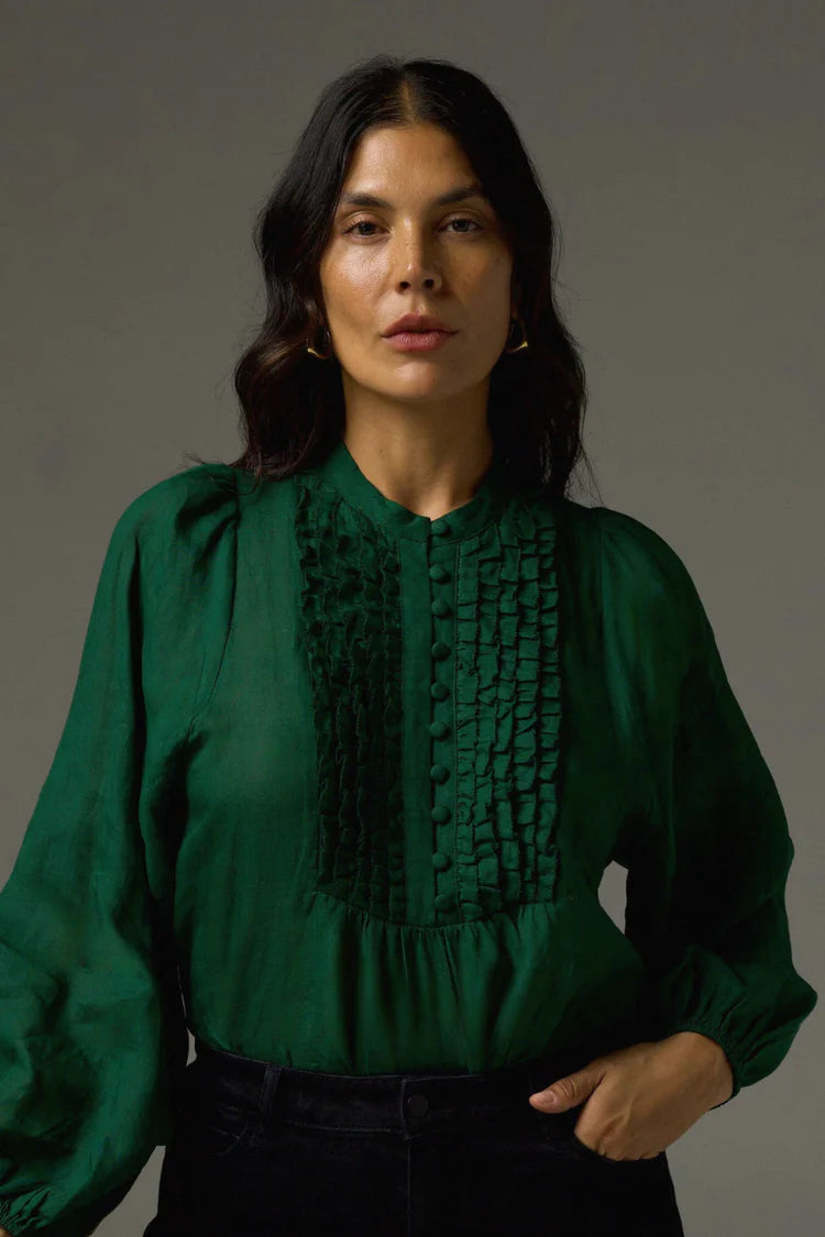 Passage Top in Emerald by Zoe Kratzman