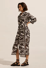 Load image into Gallery viewer, Pinpoint Dress in Frond Choc by Zoe Kratzmann
