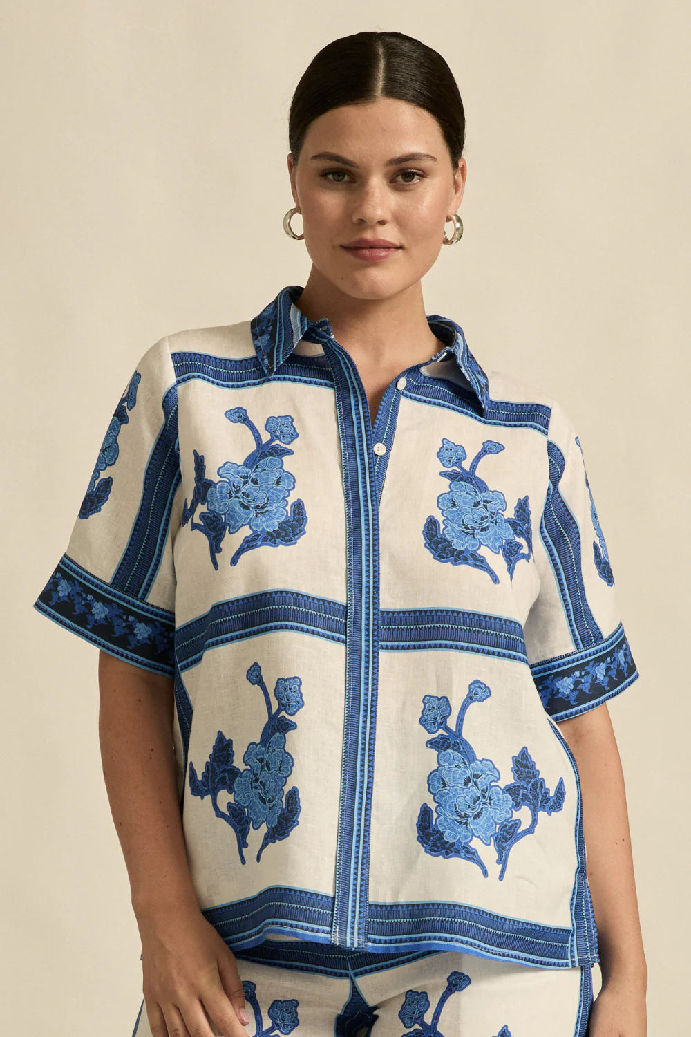 Pixel Top in Azure Collage by Zoe Kratzmann