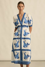 Load image into Gallery viewer, Portrait Dress in Azure Collage by Zoe Kratzmann
