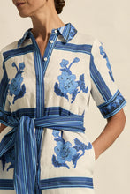 Load image into Gallery viewer, Roam Dress in Azure Collage by Zoe Kratzmann

