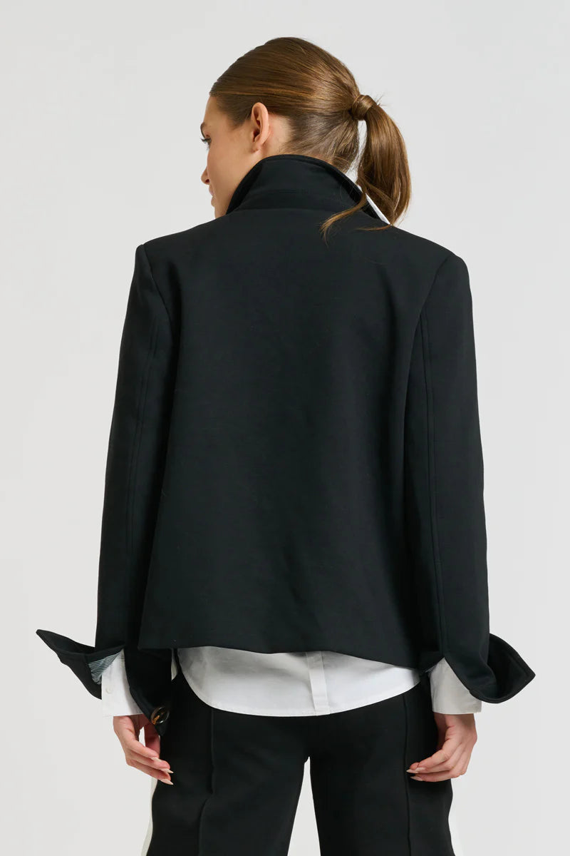 Hemming Scuba Jacket in Black by Shirty