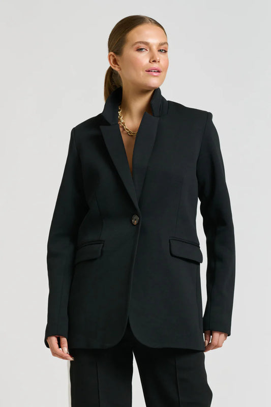 Iris Scuba Blazer in Black by Shirty