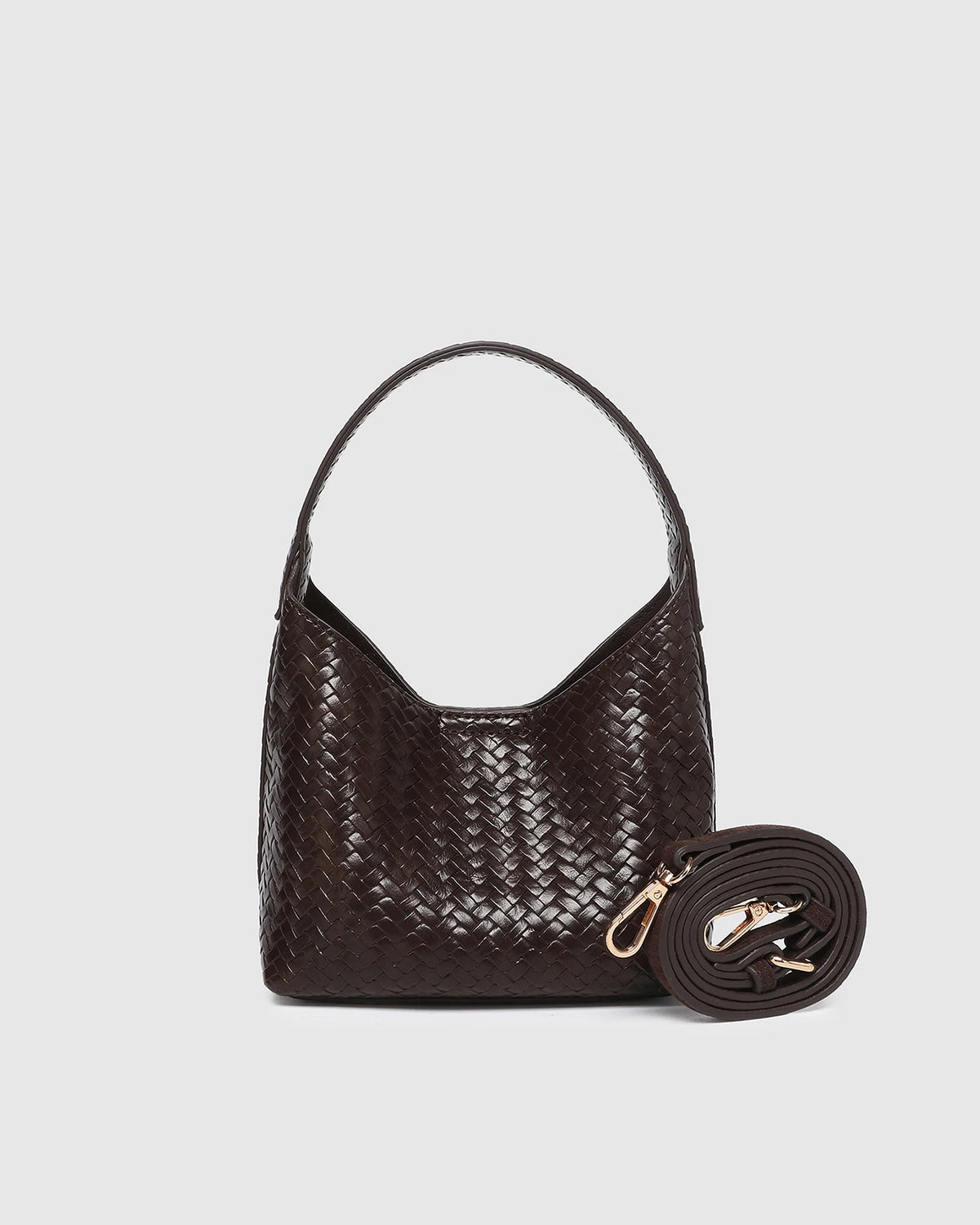 Lissy Crossbody Bag in Chocolate by Louenhide