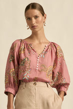 Load image into Gallery viewer, Tranquil Top in Kgari Bloom by Zoe Kratzmann
