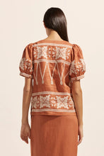 Load image into Gallery viewer, Venture Top in Ginger Embroid by Zoe Kratzman
