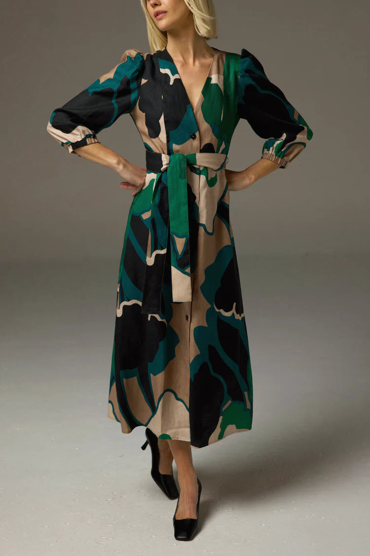 Verge Dress in Organic Botanic by Zoe Kratzmann