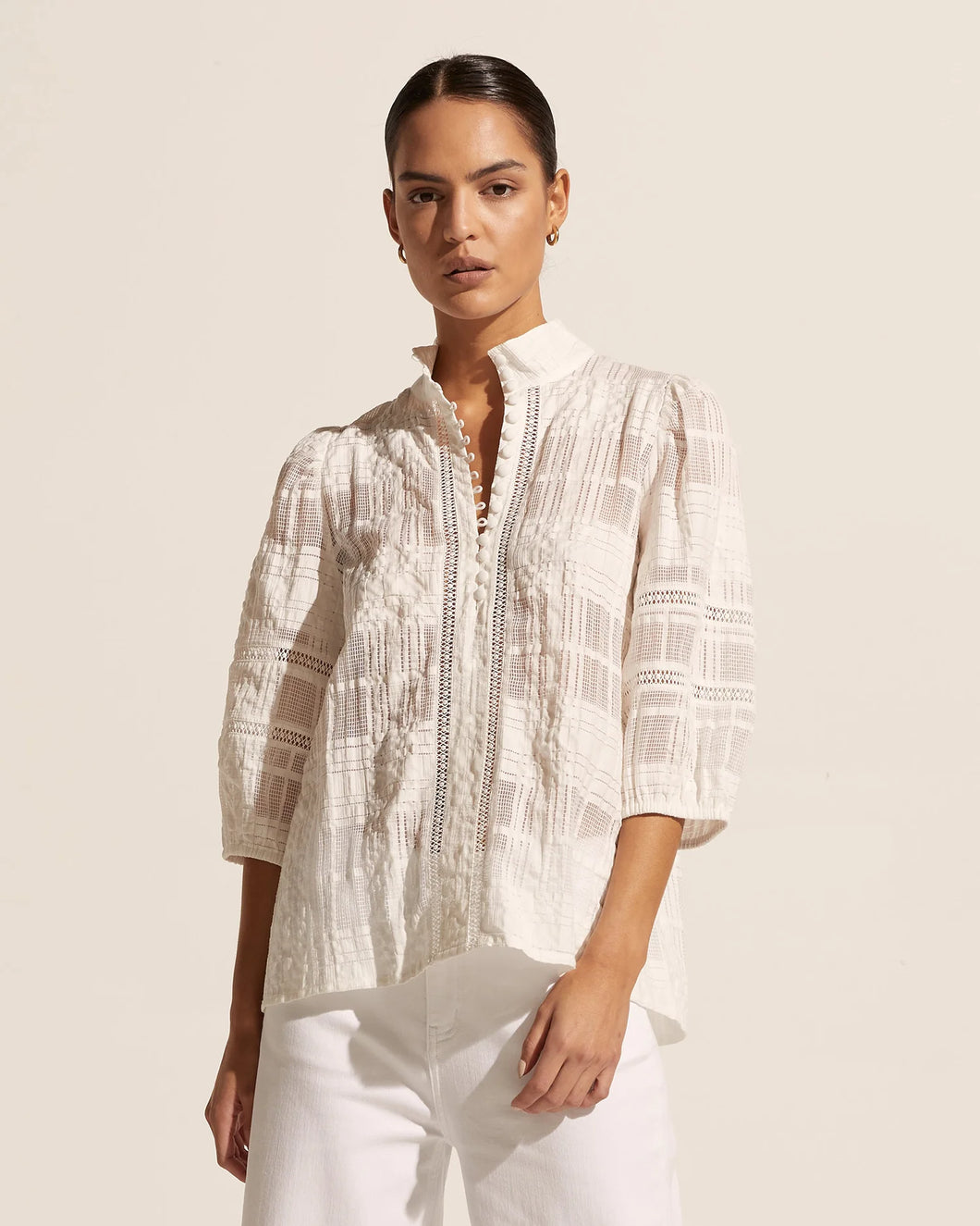 Fiction Top in Porcelain by Zoe Kratzman