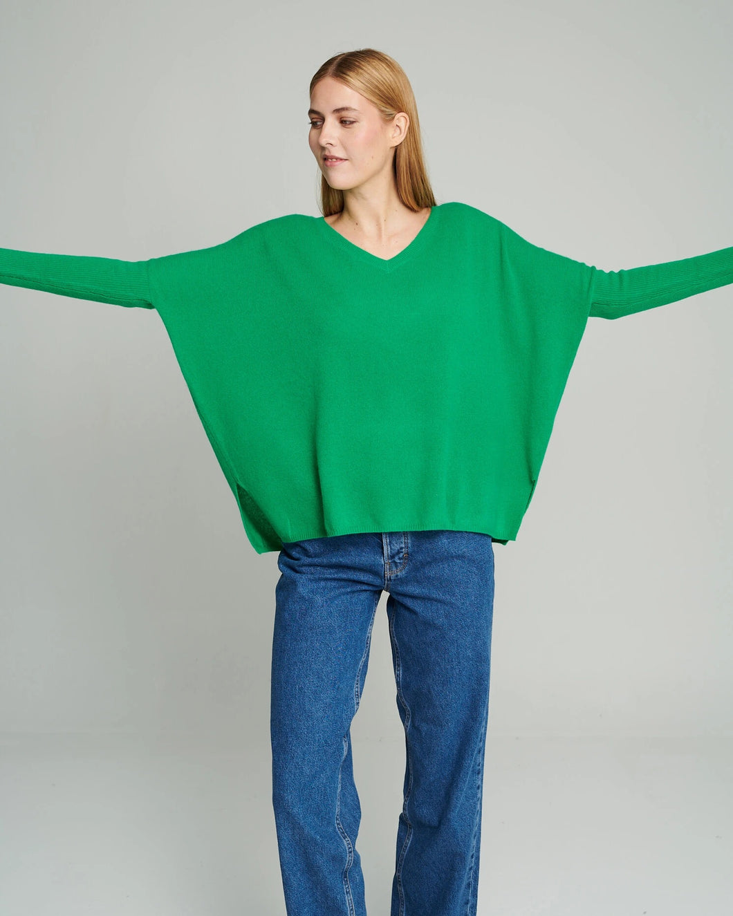 Camille Cashmere Knit in Imperial Green by Absolut Cashmere
