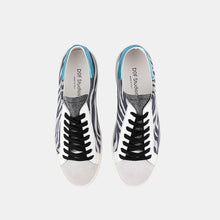 Load image into Gallery viewer, Indiana Sneaker in Zebra/Azzuro by DOF Studios
