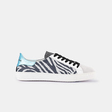 Load image into Gallery viewer, Indiana Sneaker in Zebra/Azzuro by DOF Studios
